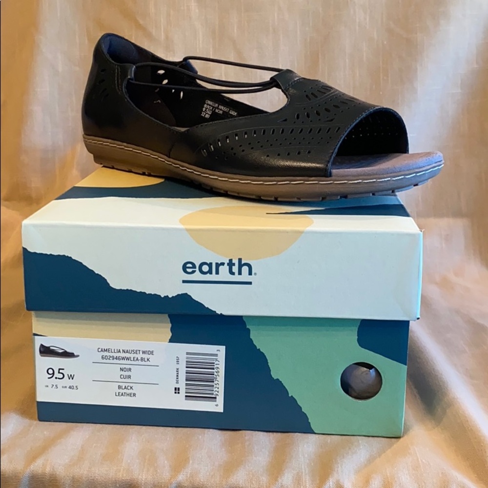 Earth Shoes Camellia Nauset 9.5 W Black
